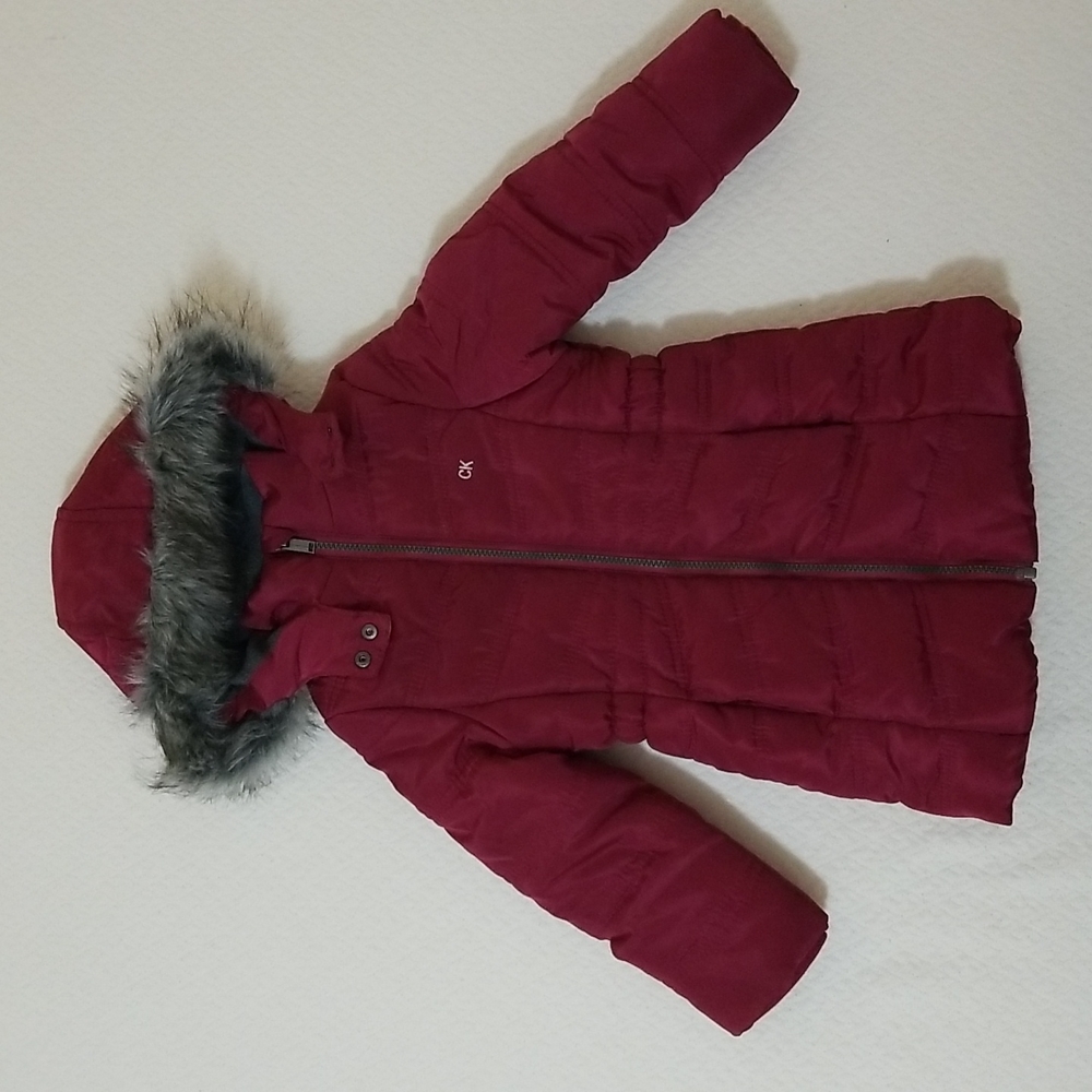 Calvin Klein Jeans Long Puffer Coat Size 3T